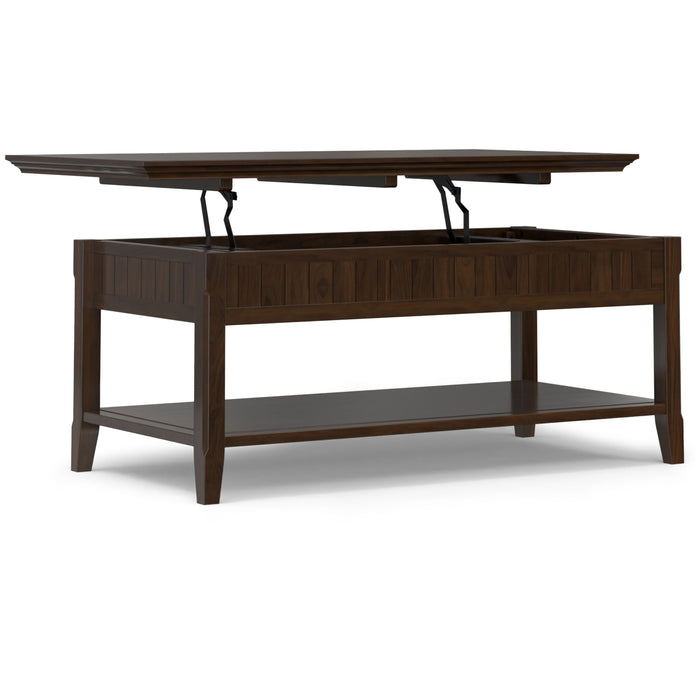 Acadian - Lift Top Coffee Table - Brunette Brown