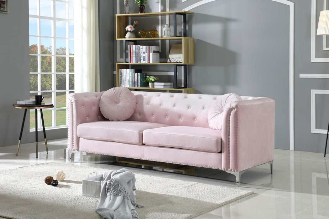 Glory Furniture Pompano Sofa (2 Boxes), Pink