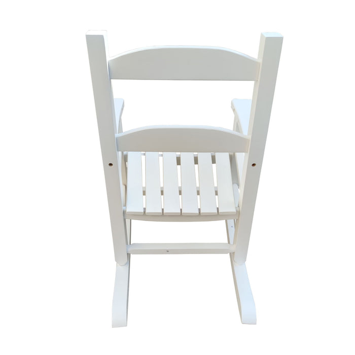 Children's Rocking Chair Indoor Or Outdoor, Durable, Suitable For Kids - White