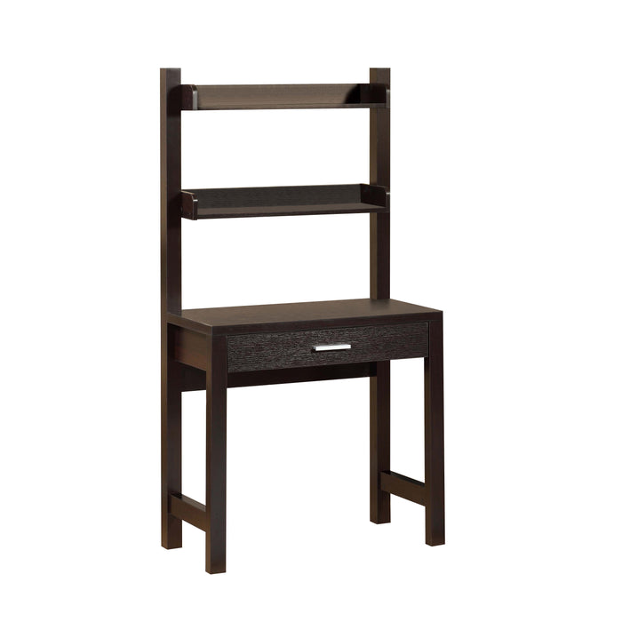 Writing Desk With Drawer, Two Shelfs For Display - Red Cocoa