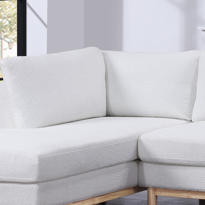 Hallie - Wide Sherpa Double Chaise U-Shape Sectional Sofa