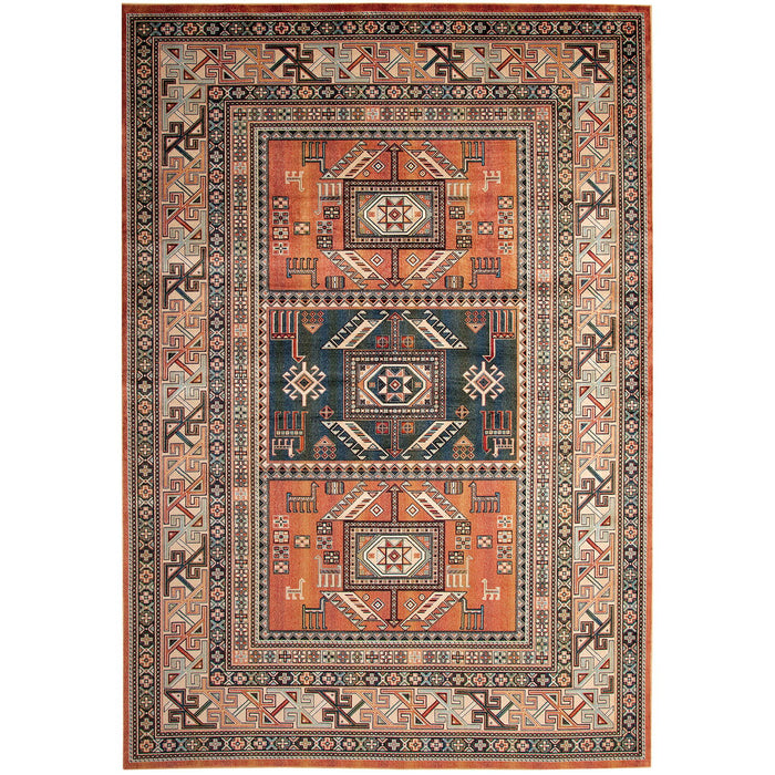 Mortsel - Area Rug - Orange / Multi