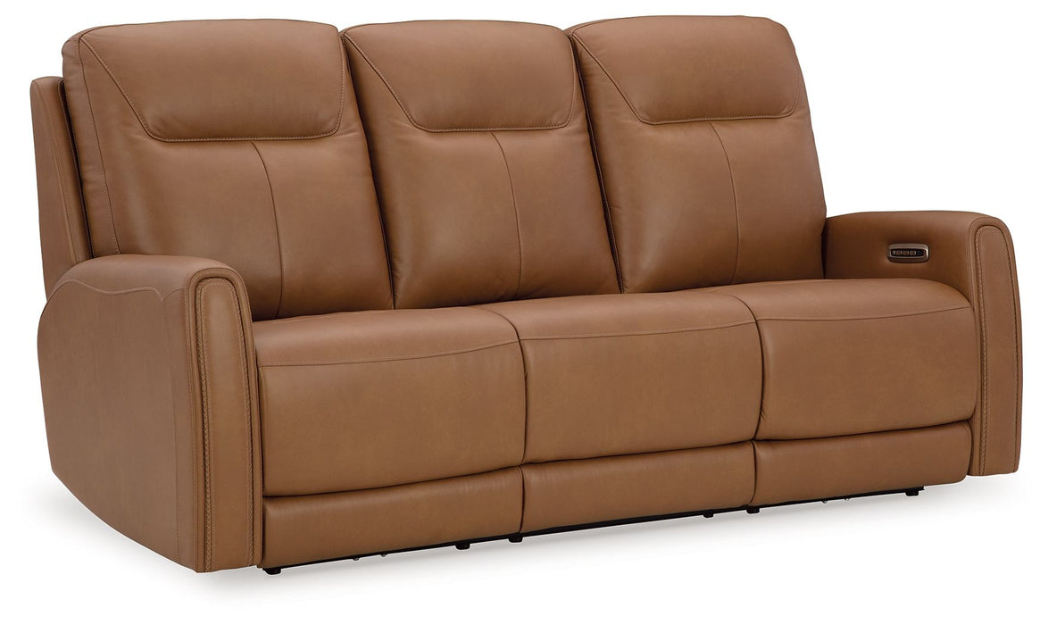 Tryanny - Butterscotch - Sofá reclinable eléctrico con reposacabezas ajustable