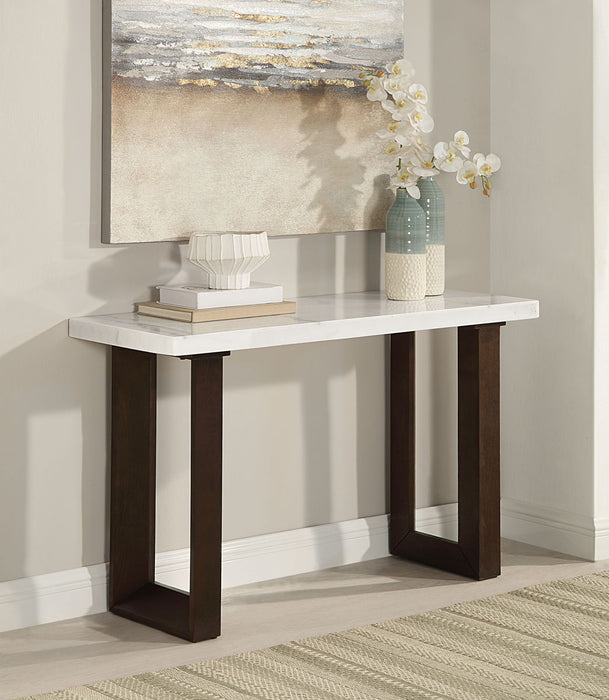 Edwyn - Natural Marble Top End Table