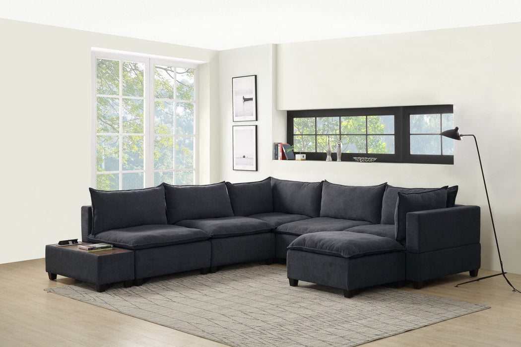 Madison - Modular Sectional Sofa Chaise With USB Storage Console Table