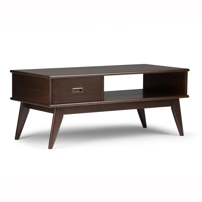 Draper - Mid Century Coffee Table - Medium Auburn Brown