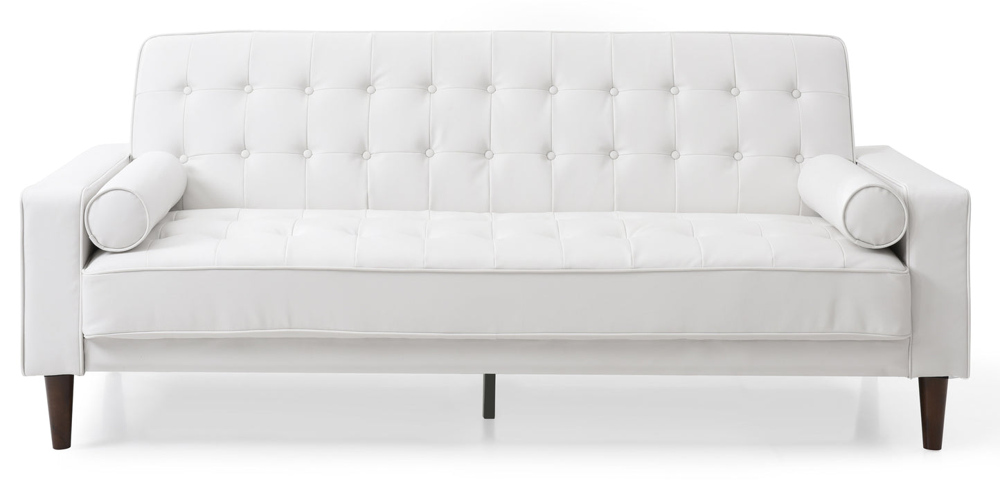 Glory Furniture Andrews Sofa Bed, White