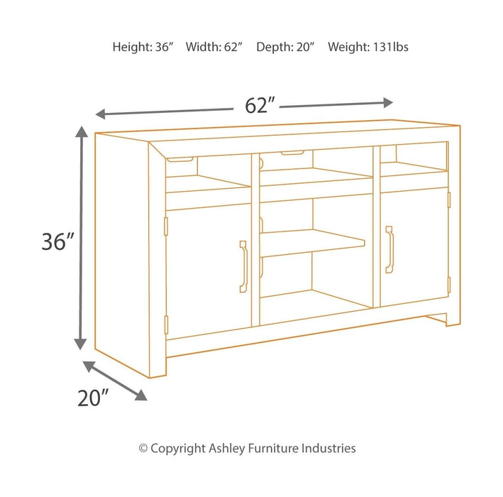 Sommerford - TV Stand With Fireplace Insert