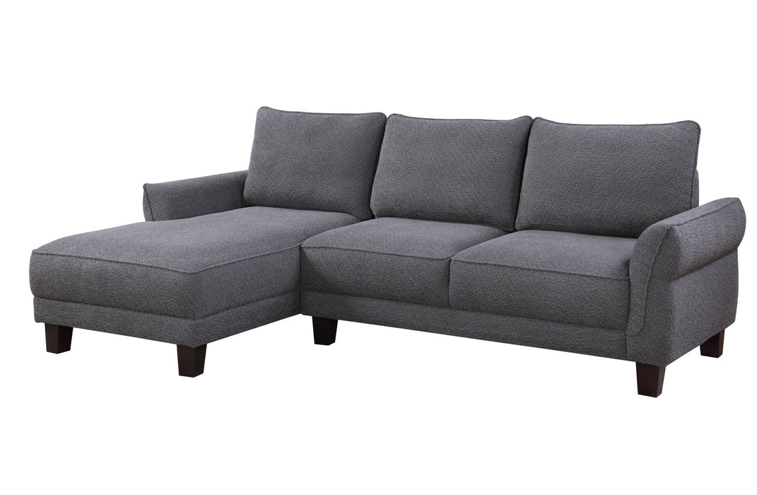 Belle - Sherpa Sectional Sofa With Left-Facing Chaise