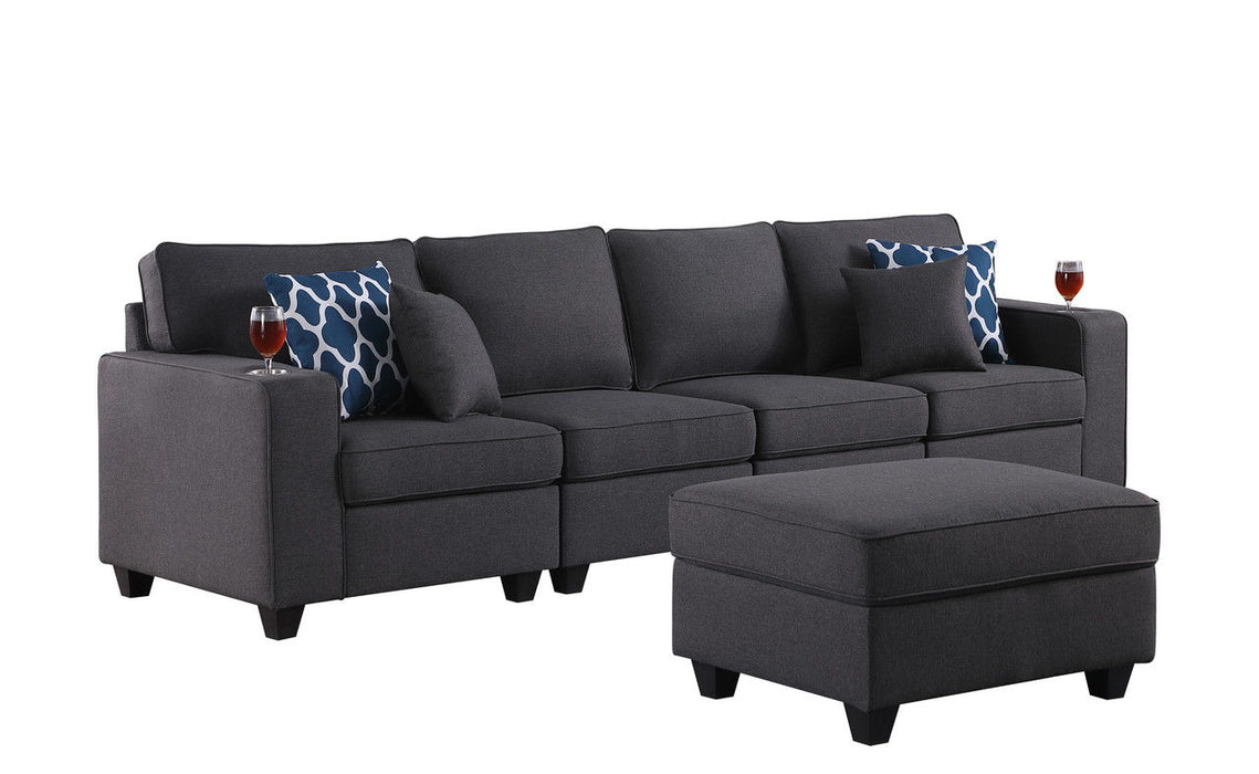 Cooper - Linen 4 Seater Sofa Set