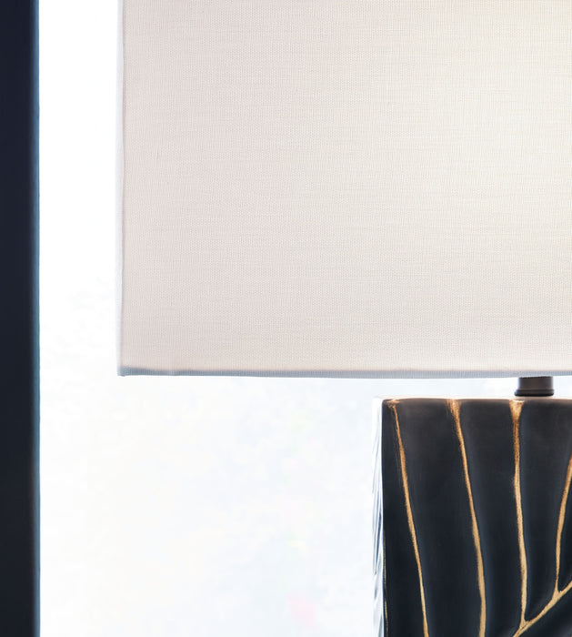 Bartlen - Black / Gold Finish - Poly Table Lamp