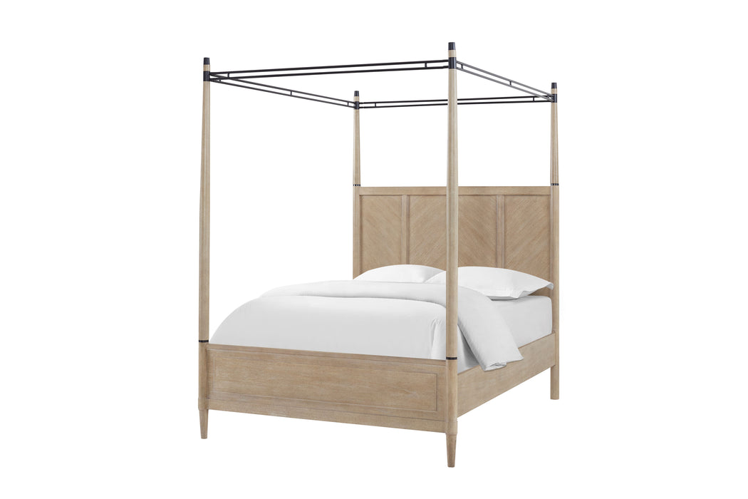 Transitional Styling Canopy Bed