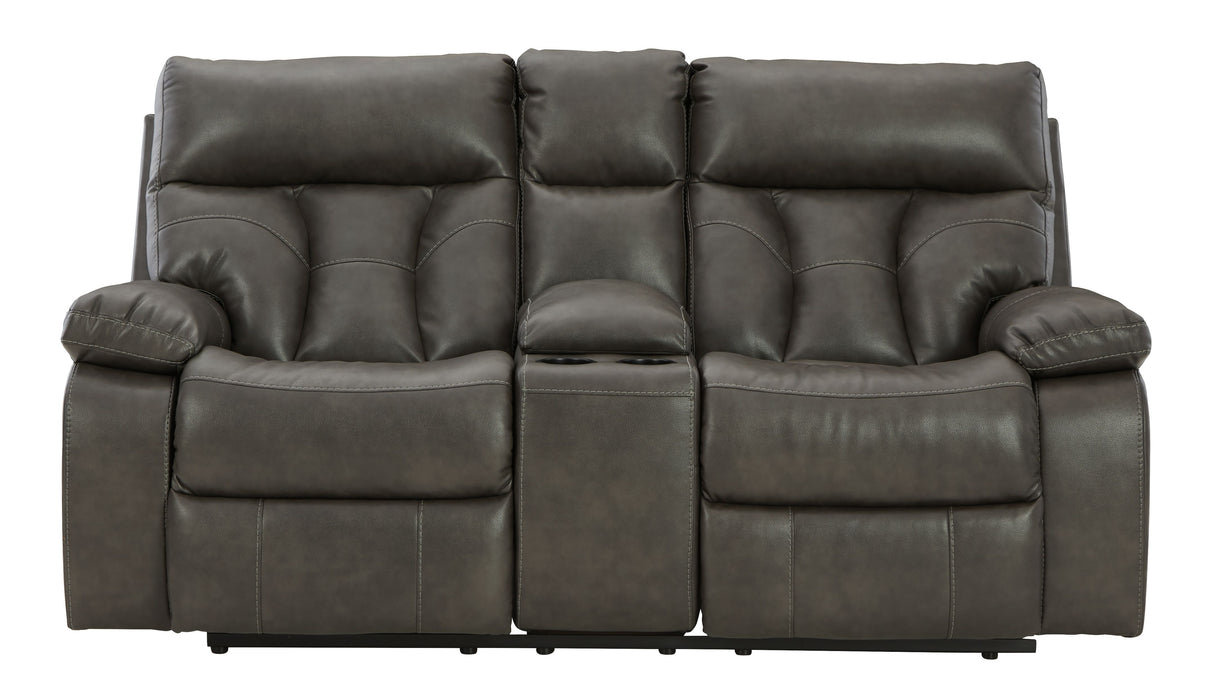 Willamen - Quarry - Dbl Rec Loveseat c/console