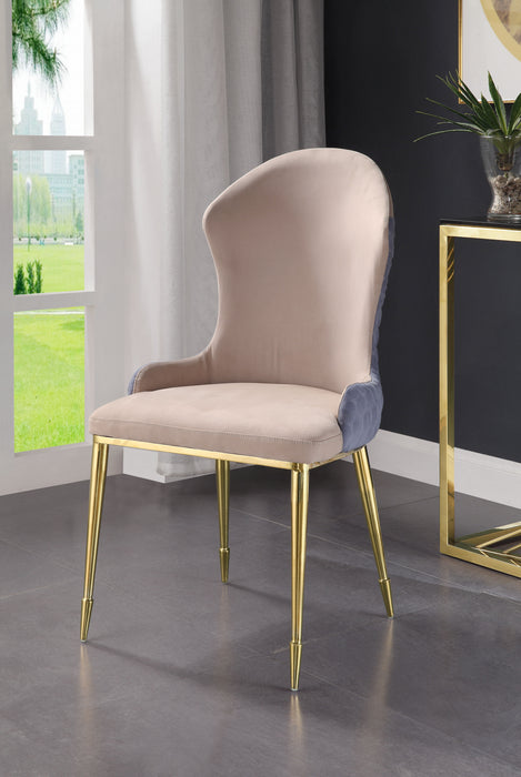 Caolan Lavender - Side Chair (Set of 2) - Tan / Gold