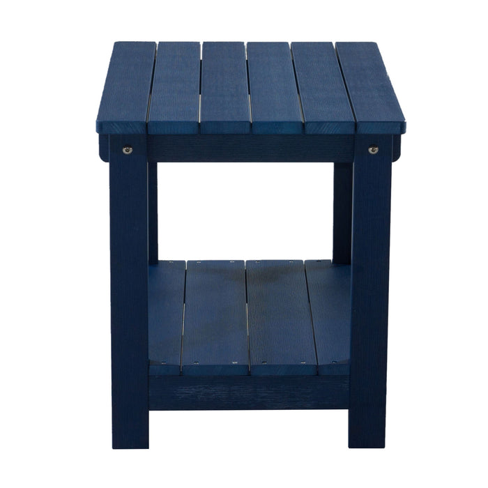 Key West - Weather Resistant Outdoor Indoor Plastic Wood End Table