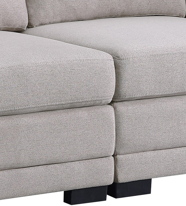 Kristin - Linen Fabric Reversible Sectional Sofa