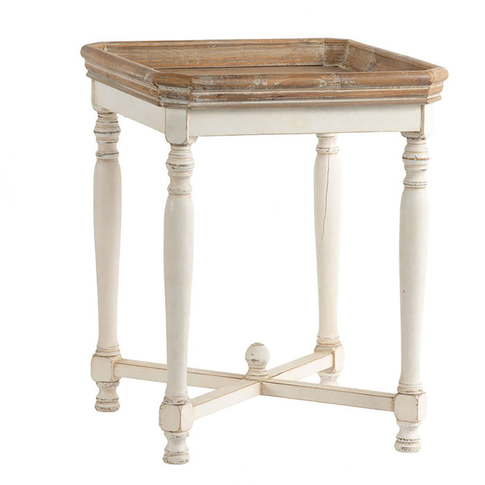 Square Alcott Side Table - White