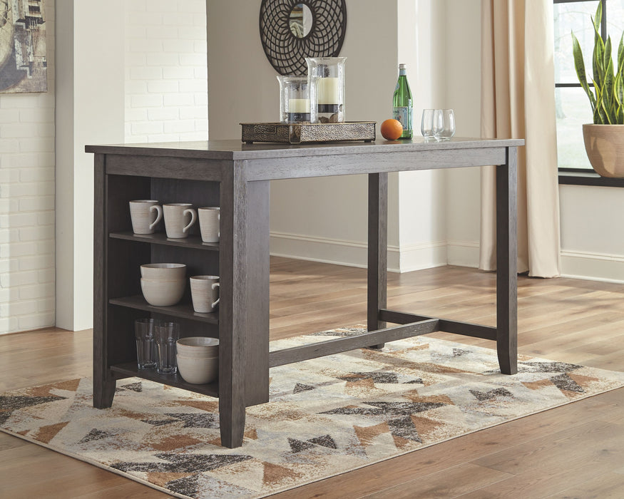 Caitbrook - Gris - Mesa de comedor rectangular