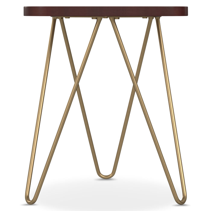 Patrice - Metal and Wood Accent Table