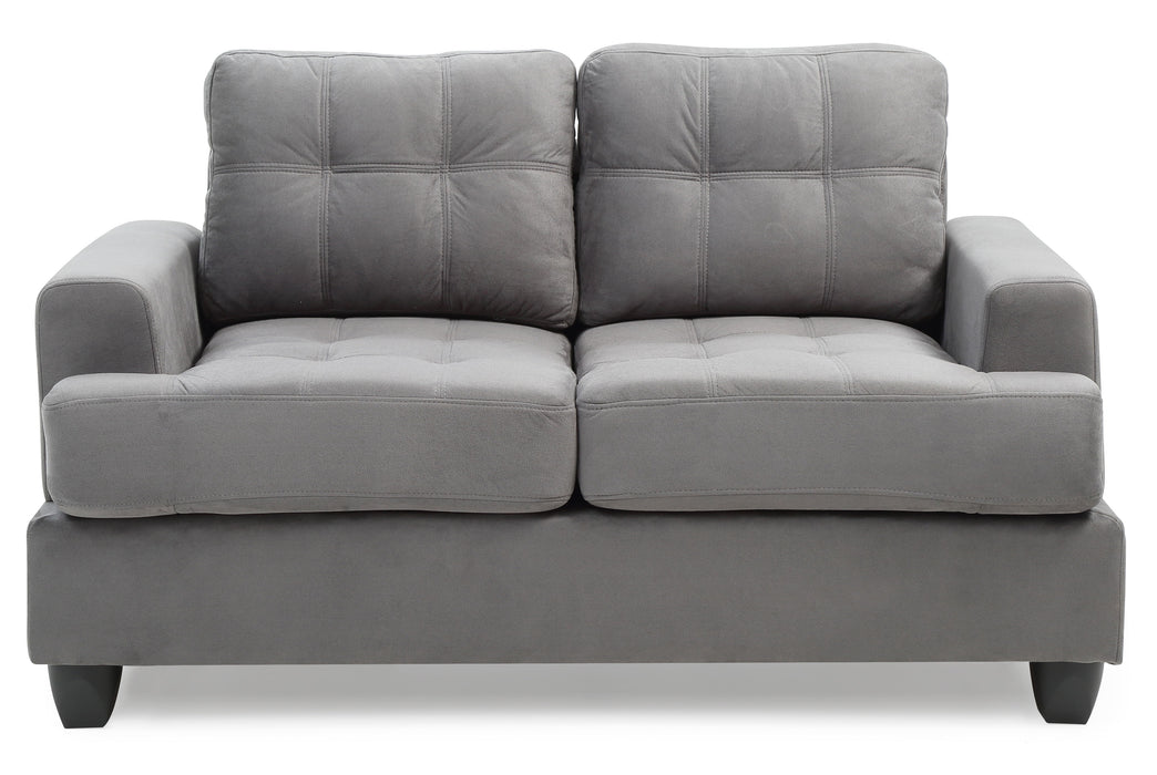 Glory Furniture Sandridge Loveseat, Gray