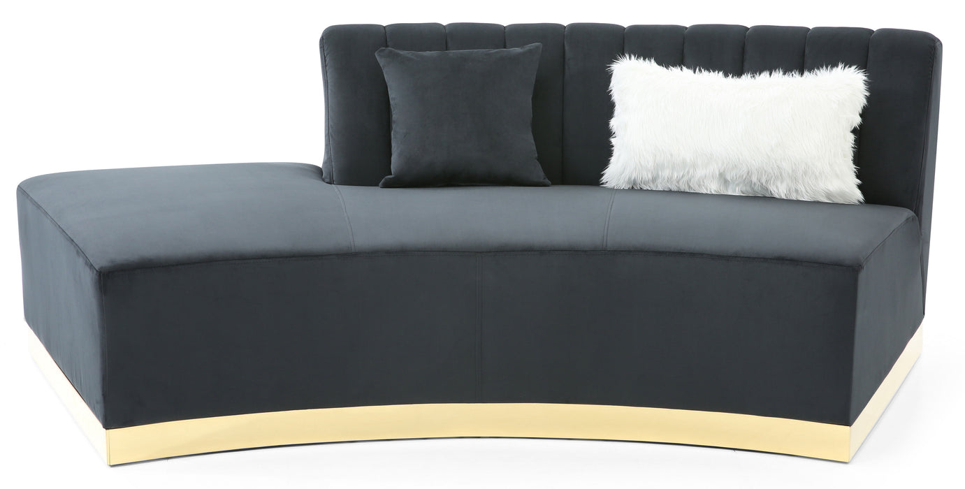 Glory Furniture Brentwood Chaise, Black