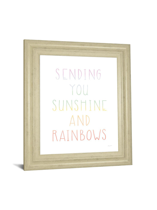 Lets Chase Rainbows VI By Jenaya Jackson - Framed Print Wall Art - White