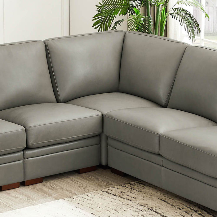 Dillon - Leather L-Shaped Sectional