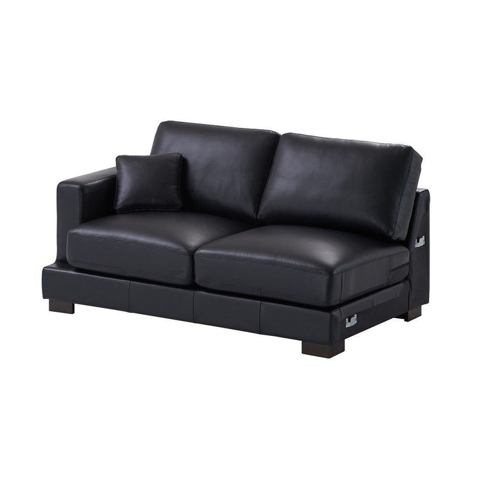 Geralyn - Sectional Sofa With 2 Pillows - Black