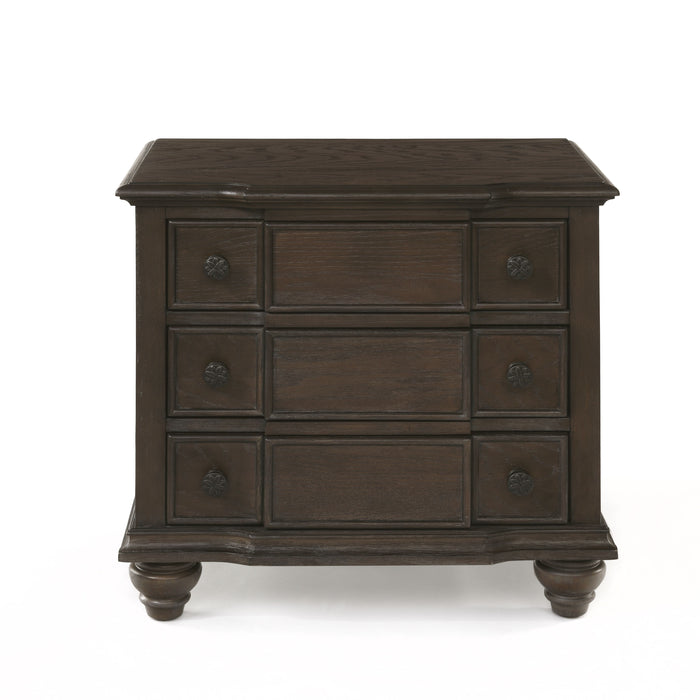 Baudouin - Weathered Nightstand - Oak