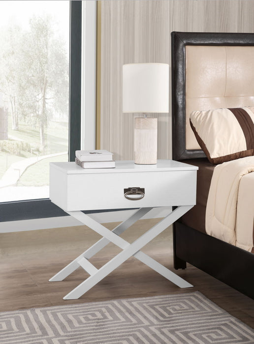 Glory Furniture Xavier Nightstand, White
