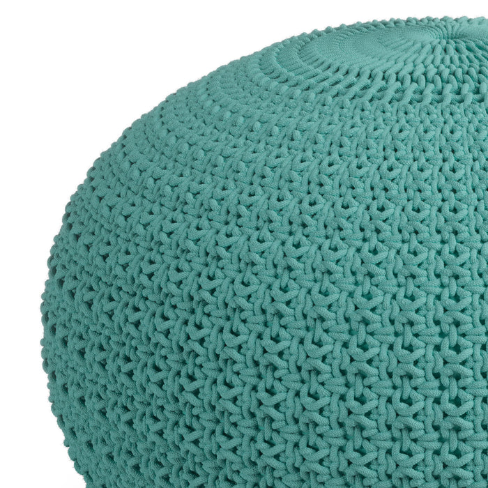 Sonata - Round Knitted Outdoor / Indoor Pouf