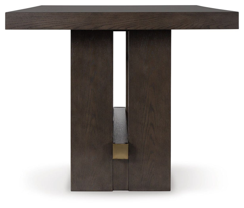 Burkhaus - Dark Brown - Rectangular Dining Room Counter Table