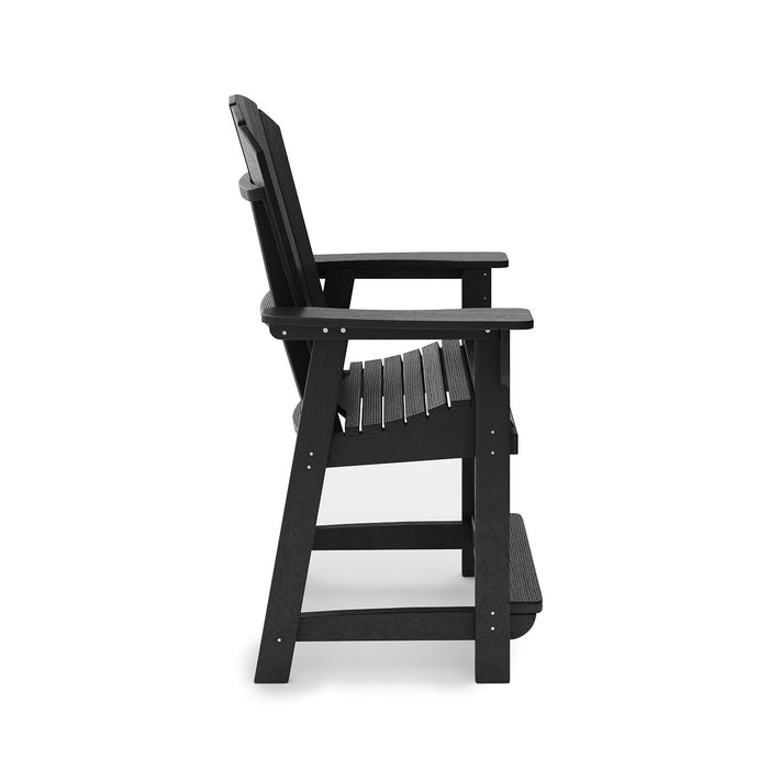 Adirondack Style Counter Chair Stylish HDPE Poly Lumber For Dining, Patio, And Garden Comfort