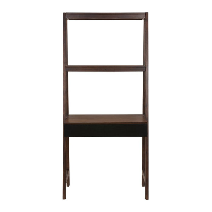 Ladder Desk, Ladder Style Display Shelf - Natural Brown