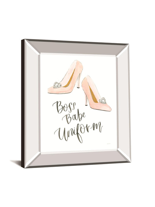 Boss Babe III By Jenaya Jackson - Mirror Framed Print Wall Art - White