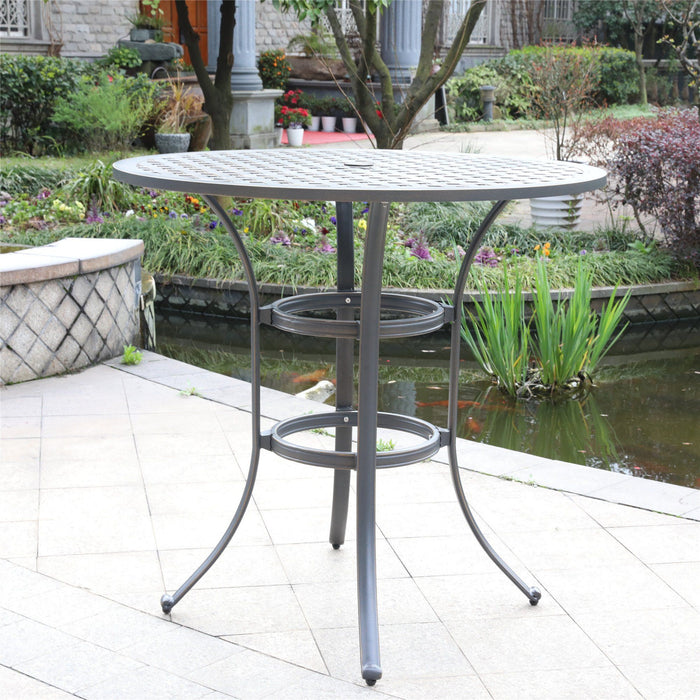 Round Metal Bar Table