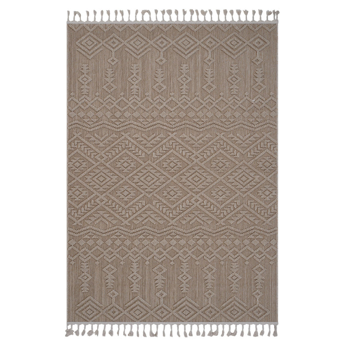 6' x 9' Traditional Indoor / Outdoor Area Rug - Natural