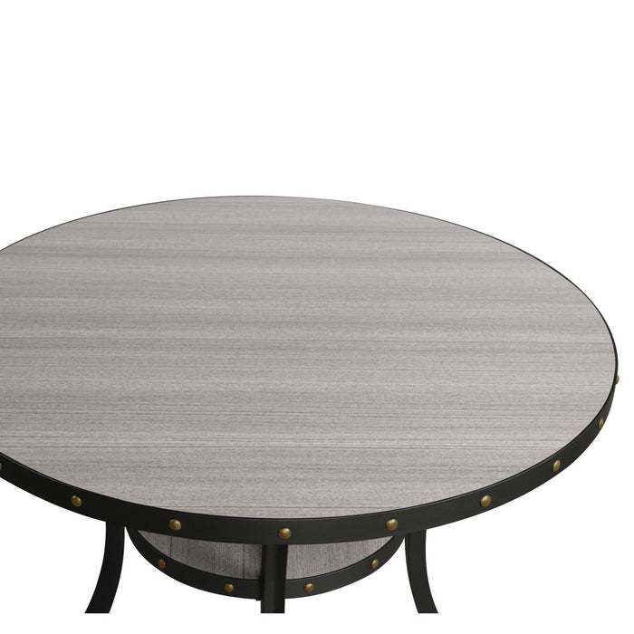 Crispin - Mesa de mostrador redonda - 48" - Gris - Madera