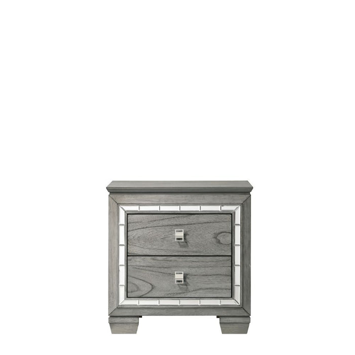 Antares - Nightstand - Light Gray Oak