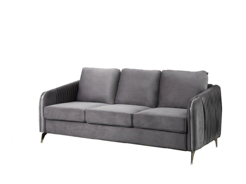 Hathaway - Velvet Fabric Sofa, Loveseat Living Room (Set of 2)