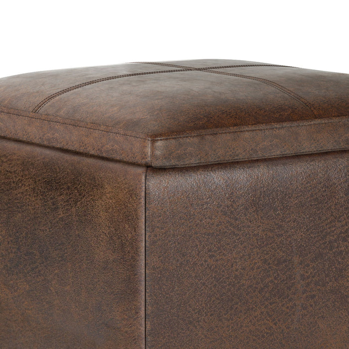 Rockwood - Cube Storage Ottoman with Tray