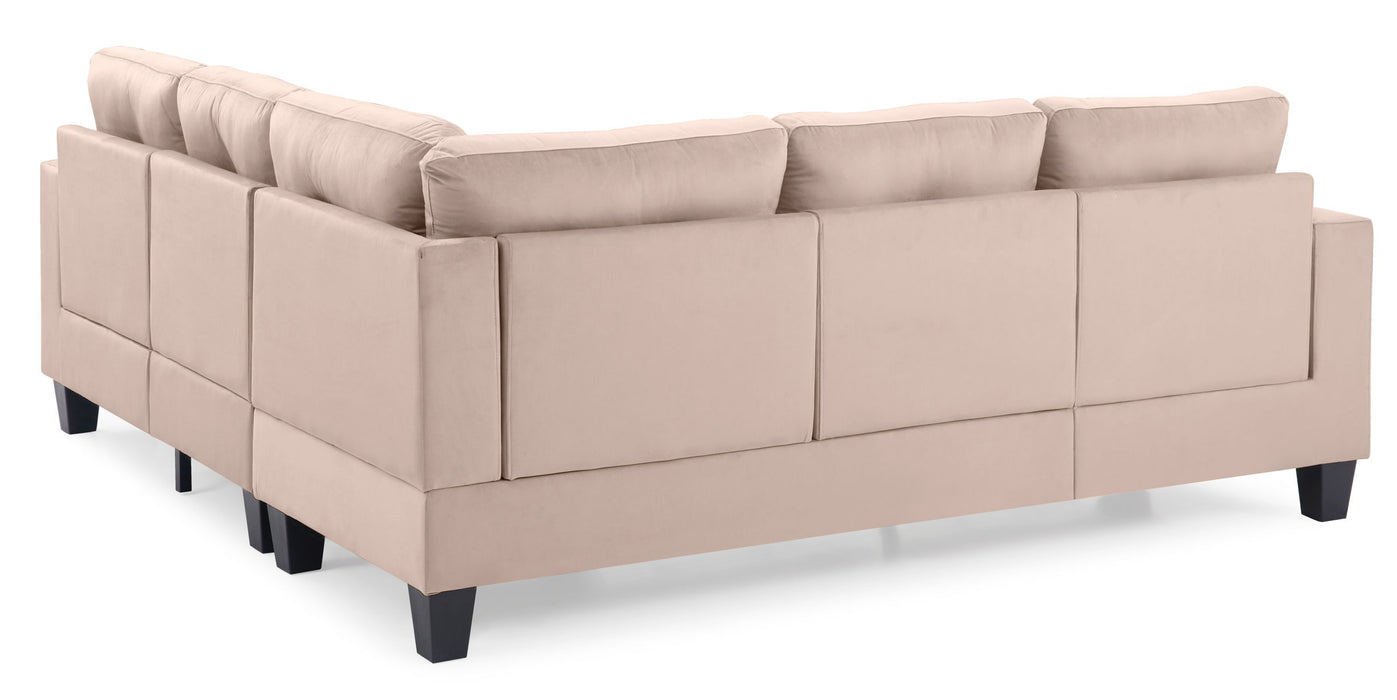 Glory Furniture Nailer Sectional, Beige