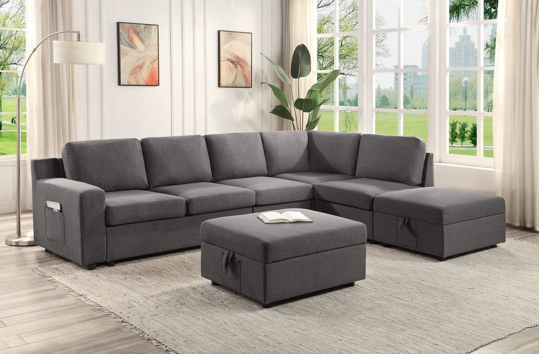 Waylon - Linen Sectional Sofa