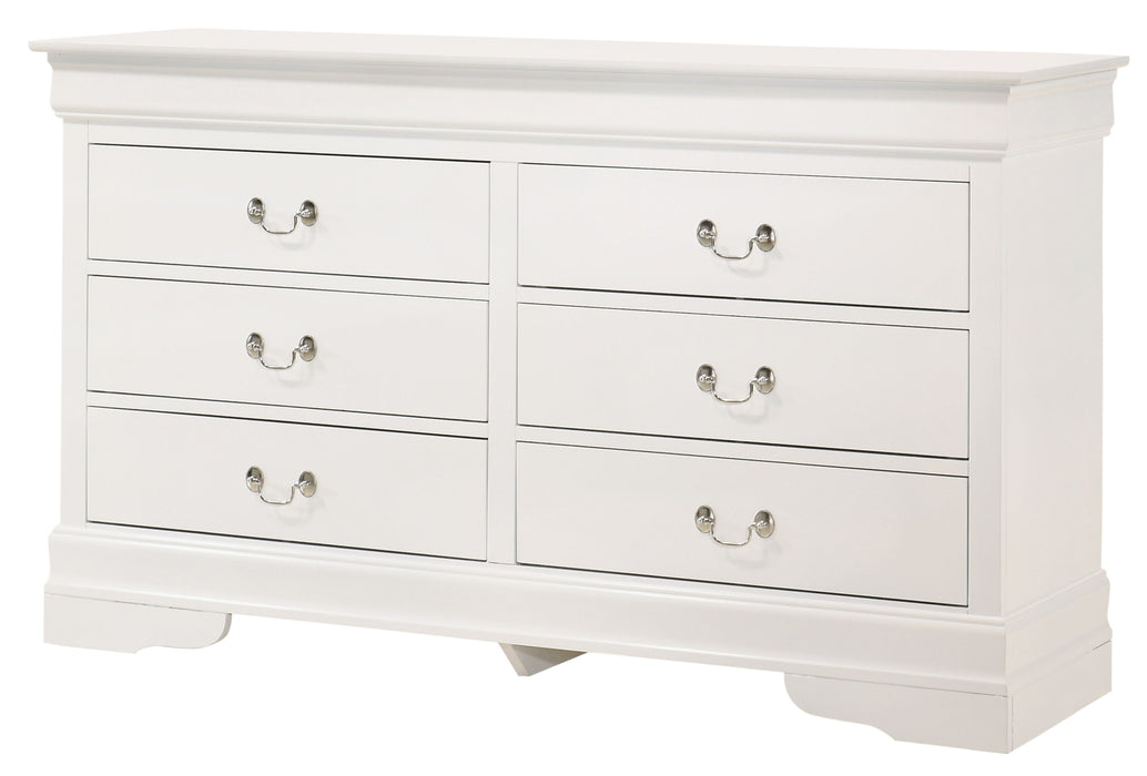 Glory Furniture Louisphillipe Dresser, White