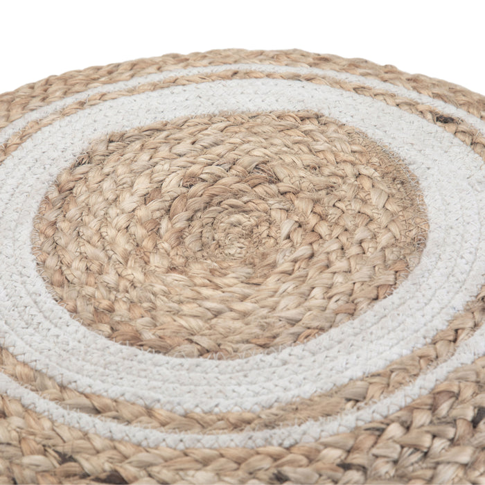 Serena - Round Braided Pouf