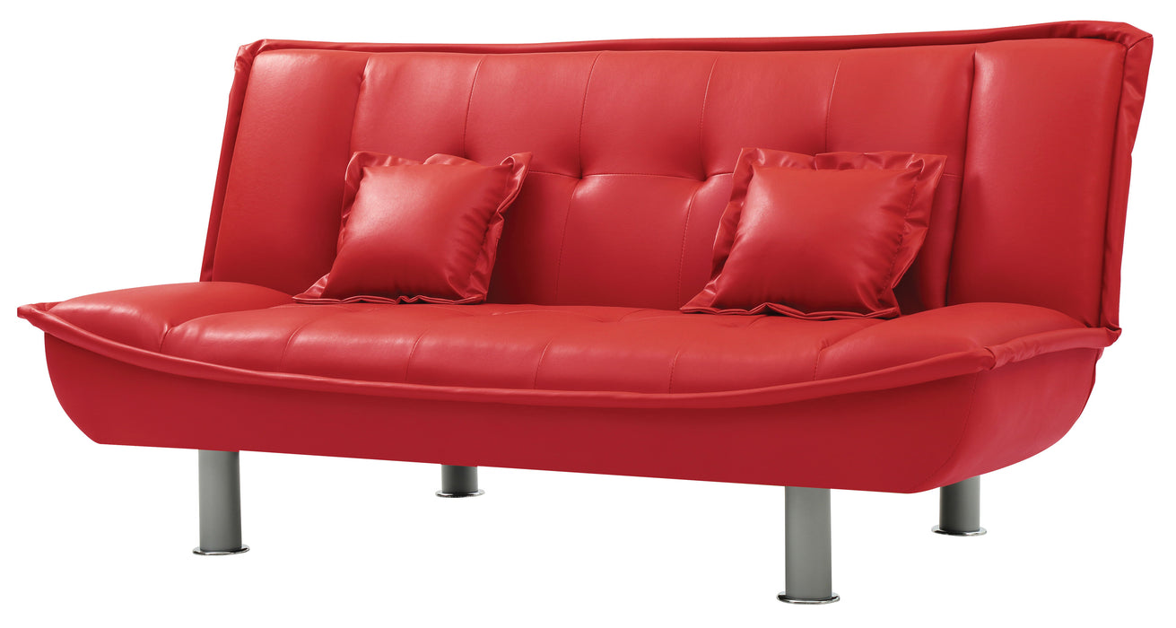 Glory Furniture Lionel Sofa Bed, Red