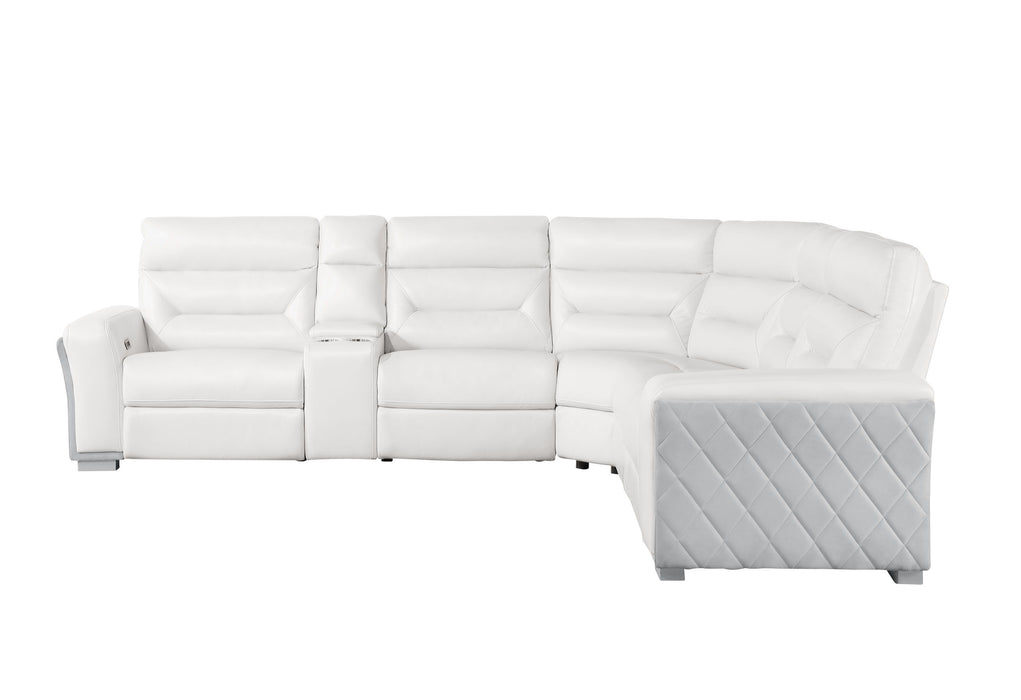 U2682 - Sectional - Blanche Wht / Gry