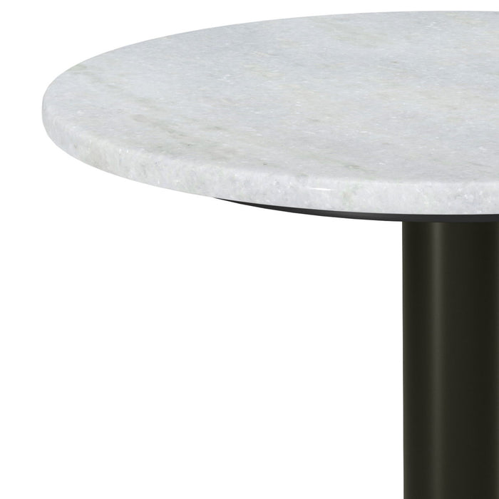 Evans - Marble Side Table - White