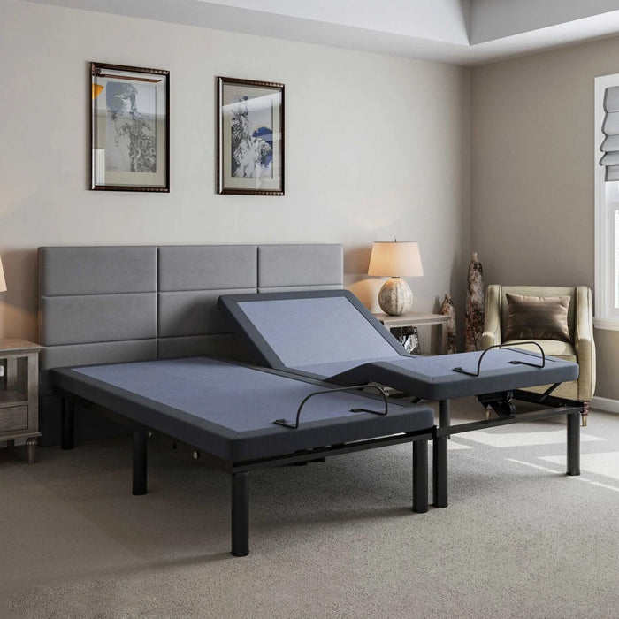 Bt2000 - California King Adjustable Bed - Blue / Gray