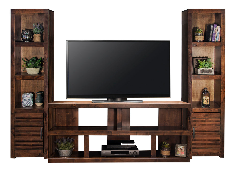 Sausalito - 64" Open Console TV Stand - Whiskey